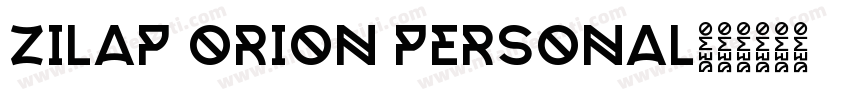 Zilap Orion Personal字体转换